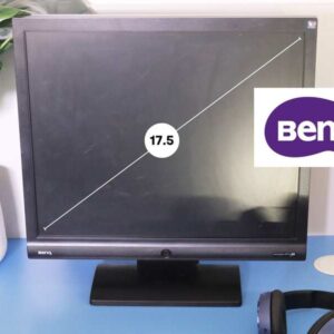 明基电脑屏17.5英寸，型号ET-0005-B，工作正常。