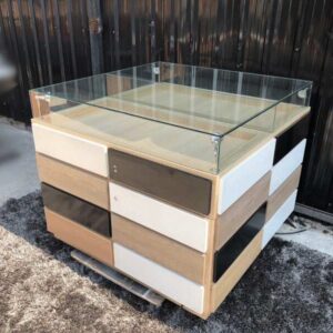 珠宝柜、玻璃柜展示产品面包房玻璃柜抽屉式玻璃门