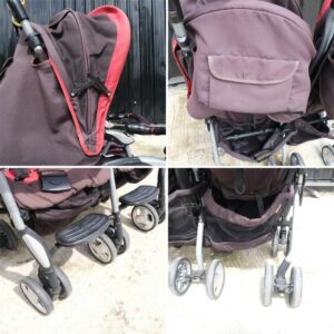 双人婴儿车带蚊帐的双胞胎婴儿推车，Combi 品牌，360 度车轮