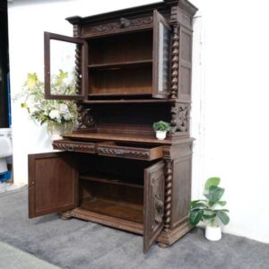 自助餐柜，雕花鸟纹，欧洲德国作品。
