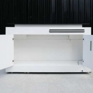 产品展示柜台/产品演示，1个抽屉，2个门打开（灯不亮）