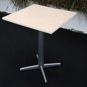 餐桌，餐桌，2 个座位，钢腿，尺寸 60x60 厘米（仅桌子）