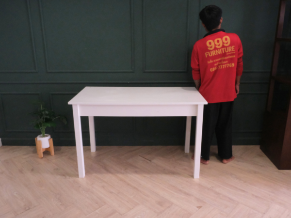 梳妆台，2 个抽屉，木框架，白色