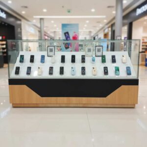 珠宝柜、玻璃柜展示产品电话展示柜滑动玻璃门