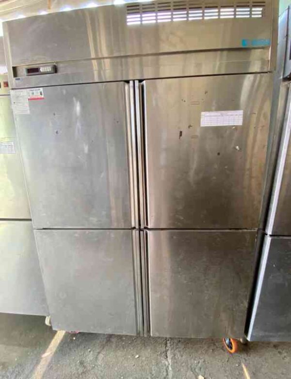 不锈钢冷冻柜（冷冻柜/冷冻柜）4门带滑轮