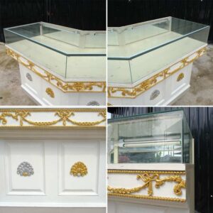 珠宝柜、首饰柜、钻石柜、产品展示柜、斜角柜