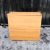 文件柜，2 个抽屉，木框架，灰色，木顶，Logica 品牌。