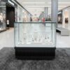珠宝柜、玻璃柜展示产品长方形滑动玻璃门，2 个抽屉