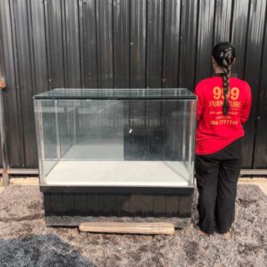 珠宝柜、玻璃柜展示产品长方形滑动玻璃门，2 个抽屉