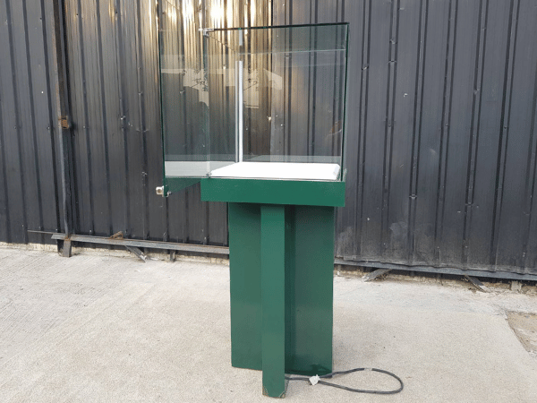 高玻璃展示柜，1门，绿色
