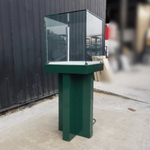 高玻璃展示柜，1门，绿色