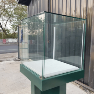 高玻璃展示柜，1门，绿色