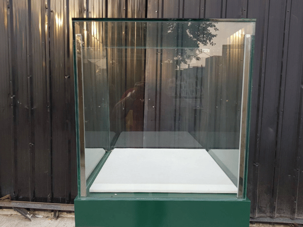 高玻璃展示柜，1门，绿色