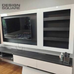 家庭影院套装，电视架，嵌入式，白色，SB FURNITURE 品牌