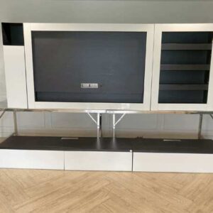 家庭影院套装，电视架，嵌入式，白色，SB FURNITURE 品牌
