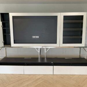 家庭影院套装，电视架，嵌入式，白色，SB FURNITURE 品牌