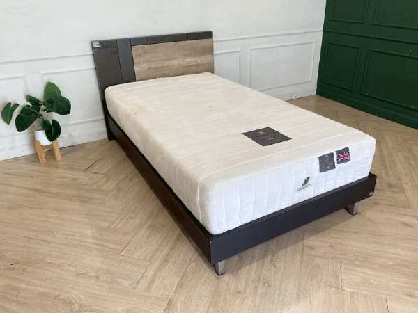 3.5 英尺床，SB FURNITURE 品牌，3.5 英尺袋装弹簧床垫，11 英寸厚，Dunlopillo 品牌，New Forest 型号