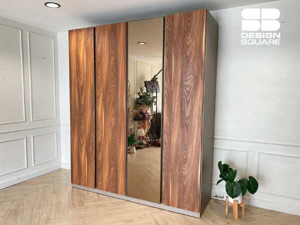 4门衣柜，玻璃台面，棕色，SB FURNITURE品牌