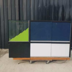 玻璃展示柜，电话展示柜，绿色