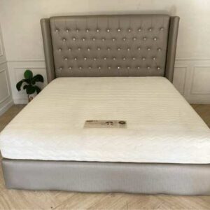 6 英尺床，灰色，6 英尺床垫，10 英寸厚，Slumberland 品牌