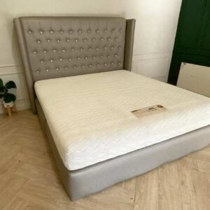 6 英尺床，灰色，6 英尺床垫，10 英寸厚，Slumberland 品牌