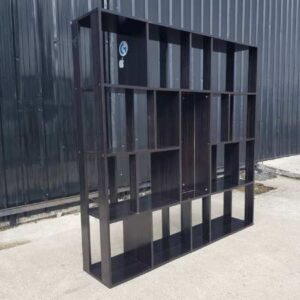 多用途展示架，木质框架，黑色
