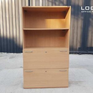 高文件柜，木制框架，Logica 品牌