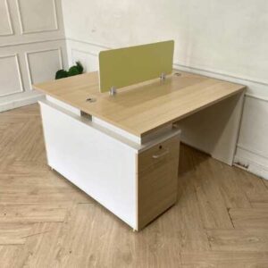 带文件柜的双人办公桌，Work Station 品牌