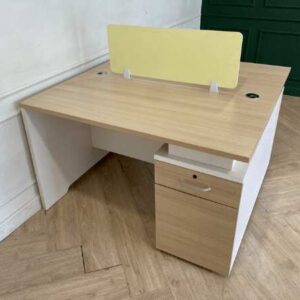 带文件柜的双人办公桌，Work Station 品牌