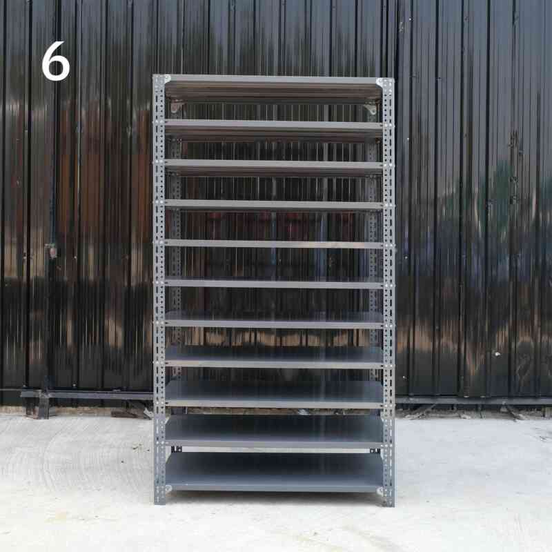 11个钢制产品货架（宽120cm）Rack/Shelf，角钢货架，产品架