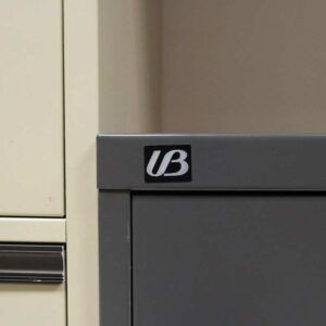 钢制文件柜，2 个抽屉，灰色，UB-Haworth 品牌 *无钥匙_0MJV7NO7BP