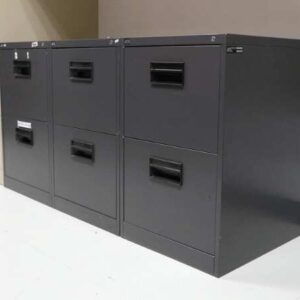 钢制文件柜，2 个抽屉，灰色，UB-Haworth 品牌 *无钥匙_0MJV7NO7BP