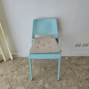 带座垫蓝色餐椅，宜家品牌 (1)