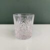 日本豪雅水晶出品的短款切割水晶威士忌酒杯。