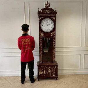 珍珠装饰落地钟