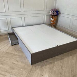 5英尺床，1个抽屉，灰色，简约风格_1W8A8ZYT5F