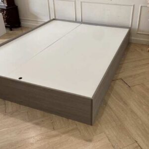 5英尺床，1个抽屉，灰色，简约风格_1W8A8ZYT5F