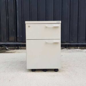 带 2 个抽屉的移动柜,白色,Koncept 品牌