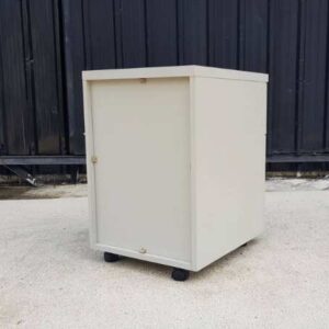 带 2 个抽屉的移动柜，白色，Koncept 品牌