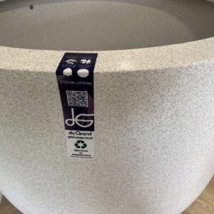 Do Grand 日本茶壶，聚合物材质，花岗岩纹理，浅灰色
