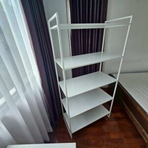 白色金屬層架單元，宜家 JONAXEL 型號。(1)