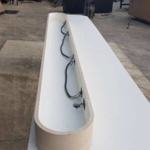带电源板的会议桌 460 厘米