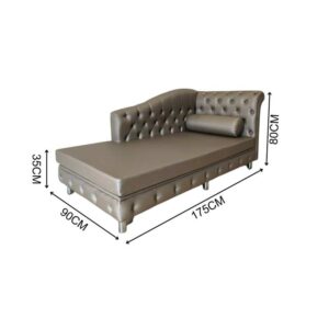 Chesterfield 贵妃沙发（灰棕色｜全新）