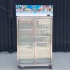 SANDEN INTERCOOL 双门不锈钢冷冻柜，型号 YPM-110P