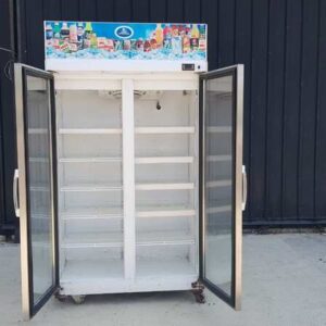 SANDEN INTERCOOL 双门不锈钢冷冻柜，型号 YPM-110P