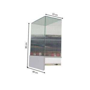 玻璃展示柜，宽 49 厘米