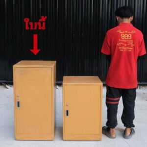 木质柜子，1门，橙色（高），带轮木质文件柜_7U24C2U5E2