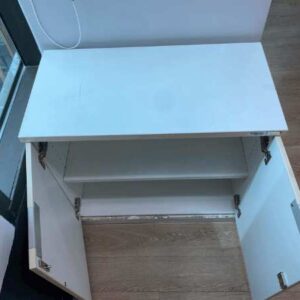 双门文件柜，木质框架，灰色，Practika品牌