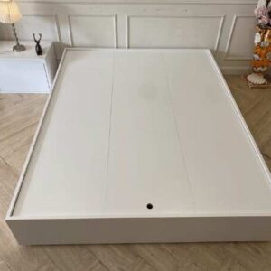 5英尺床，1个抽屉，灰色，简约风格_9BVCTWQ31H