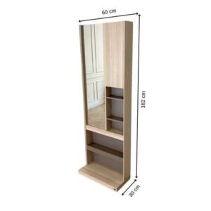 米白色木质梳妆台，S.B.FURNITURE品牌。